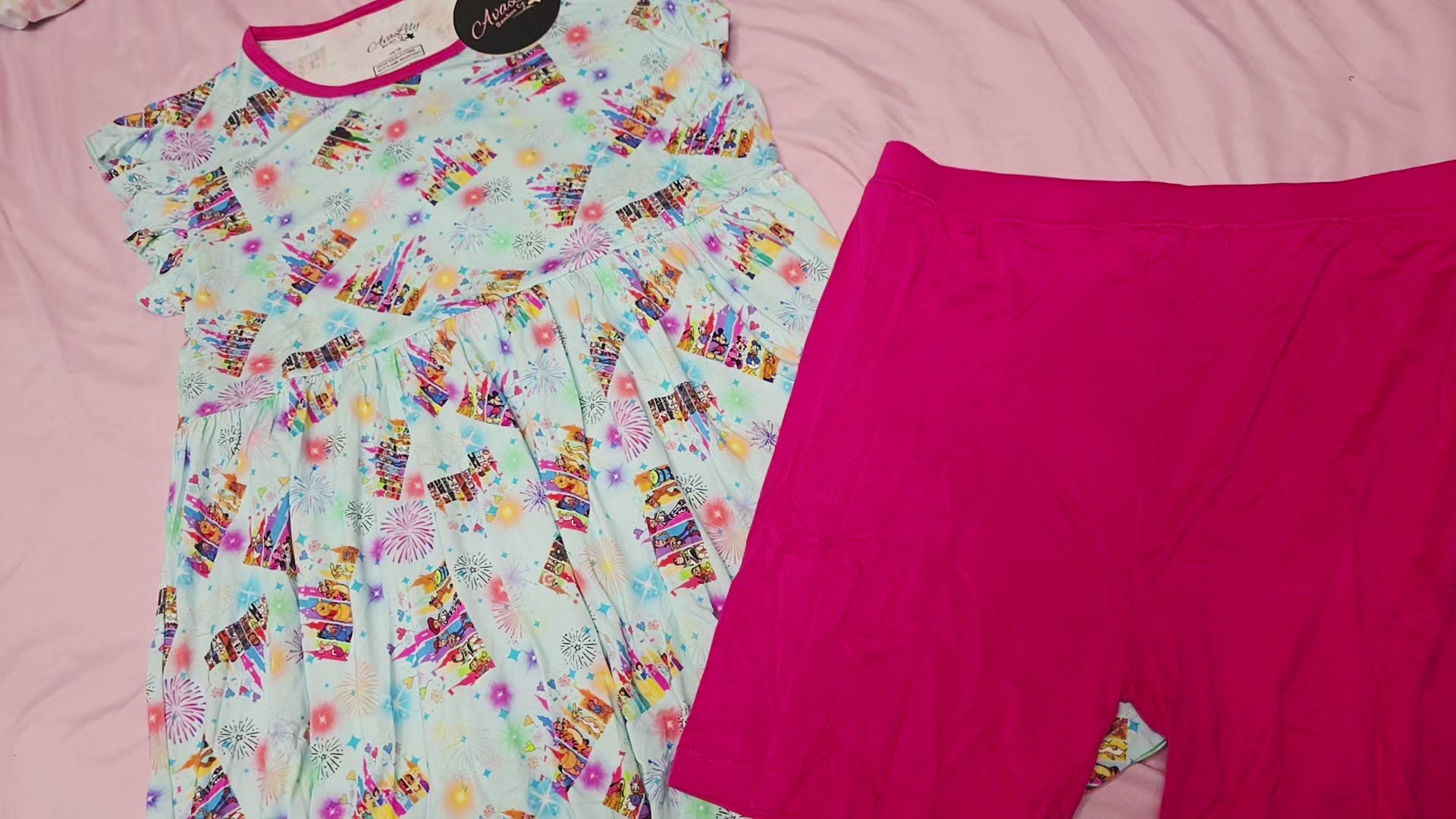 Storybook Sparkle Daywear Peplum Shorts Set