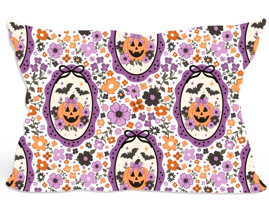 Halloween PREORDER Pumpkin Petals Bamboo Pillowcase