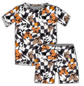 Halloween PREORDER Checkerween Short Sleeve and Shorts PJ set- ships mid August