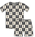 Halloween PREORDER Spooky Skeleton Short Sleeve PJ set- ships mid August