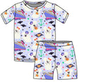 HALLOWEEN PREORDER: Cruising Ghosts Short Sleeve PJ set (ships mid August)