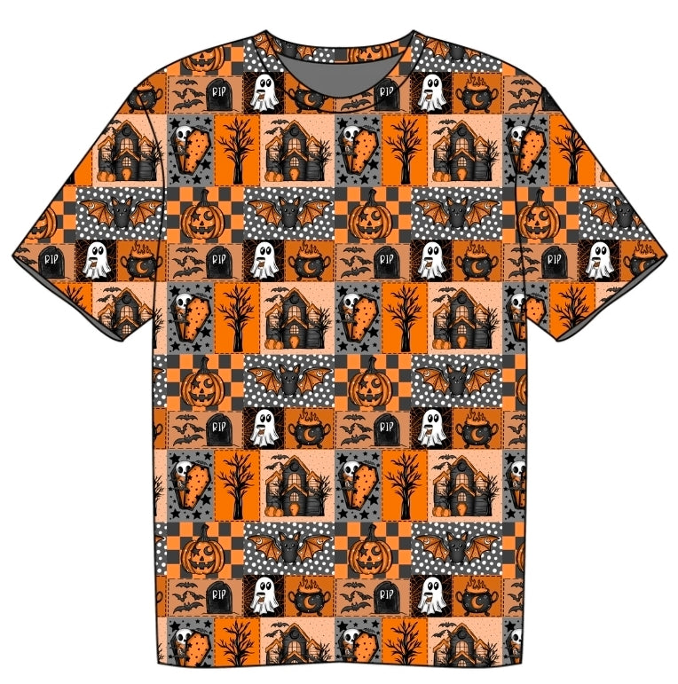 Halloween PREORDER Spooks Kids Daywear Tshirt- ships mid August