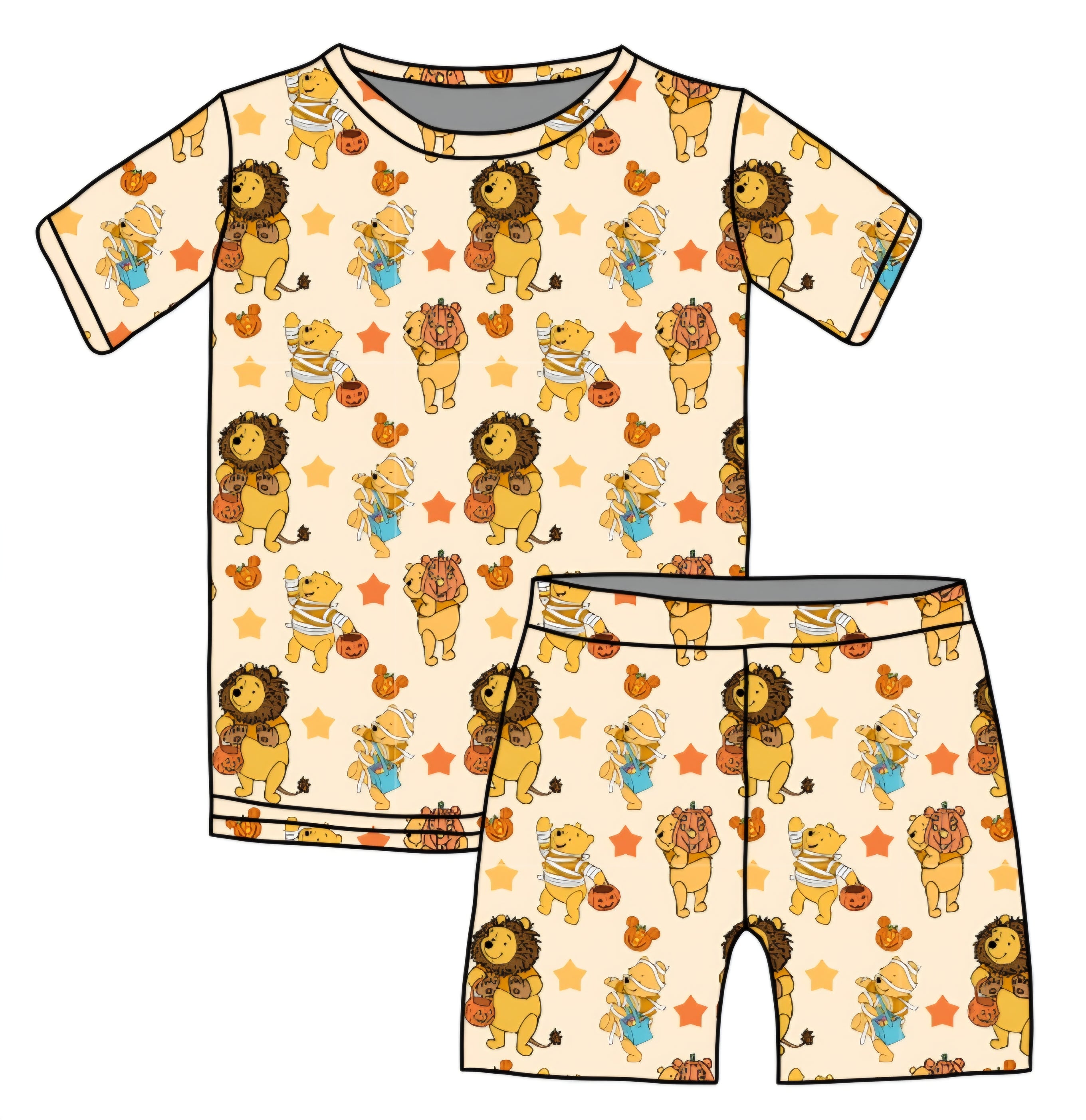 Halloween PREORDER HalloHoney Short Sleeve and Shorts PJ set- ships mid August