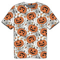 Halloween PREORDER Pumpkins & Webs Kids Daywear Tshirt- ships mid August