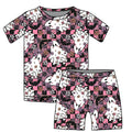 Halloween PREORDER Floral Ghouls Short Sleeve and Shorts PJ set- ships mid August