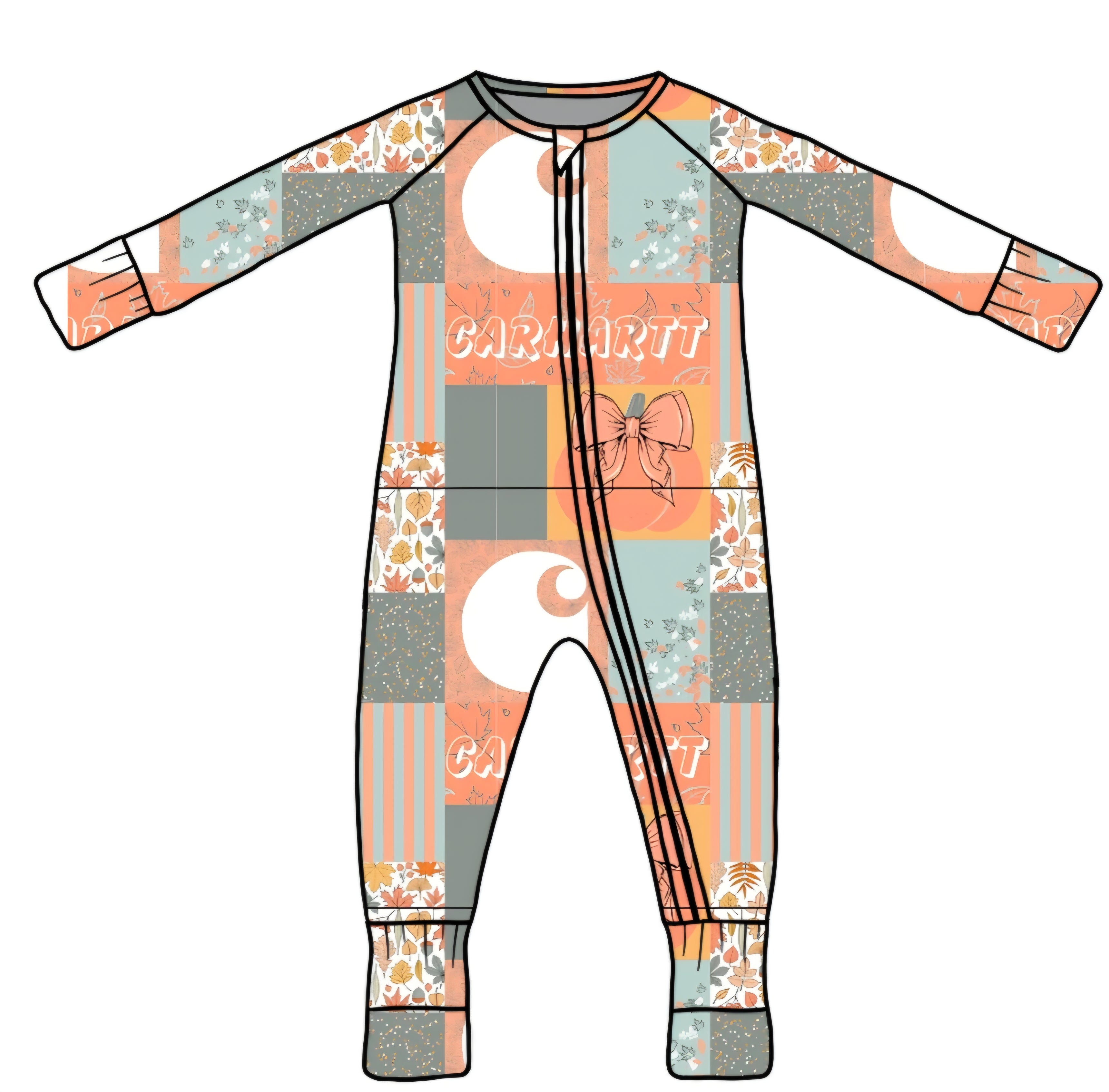 FALL PREORDER- Peachy Harvest Patchwork Zippy(ships mid August)