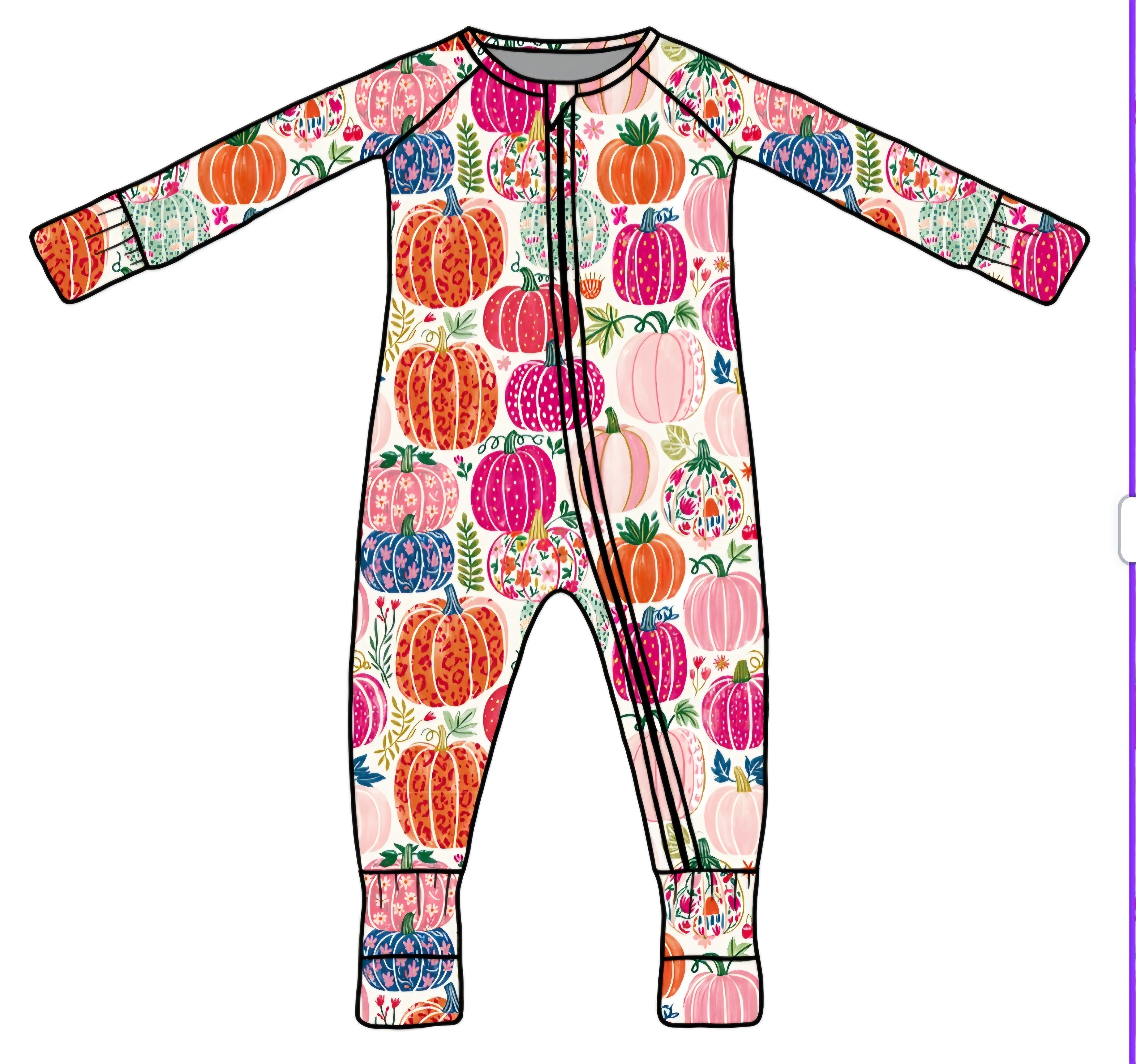 FALL PREORDER- Pink Pumpkin Parade Zippy (ships mid August)
