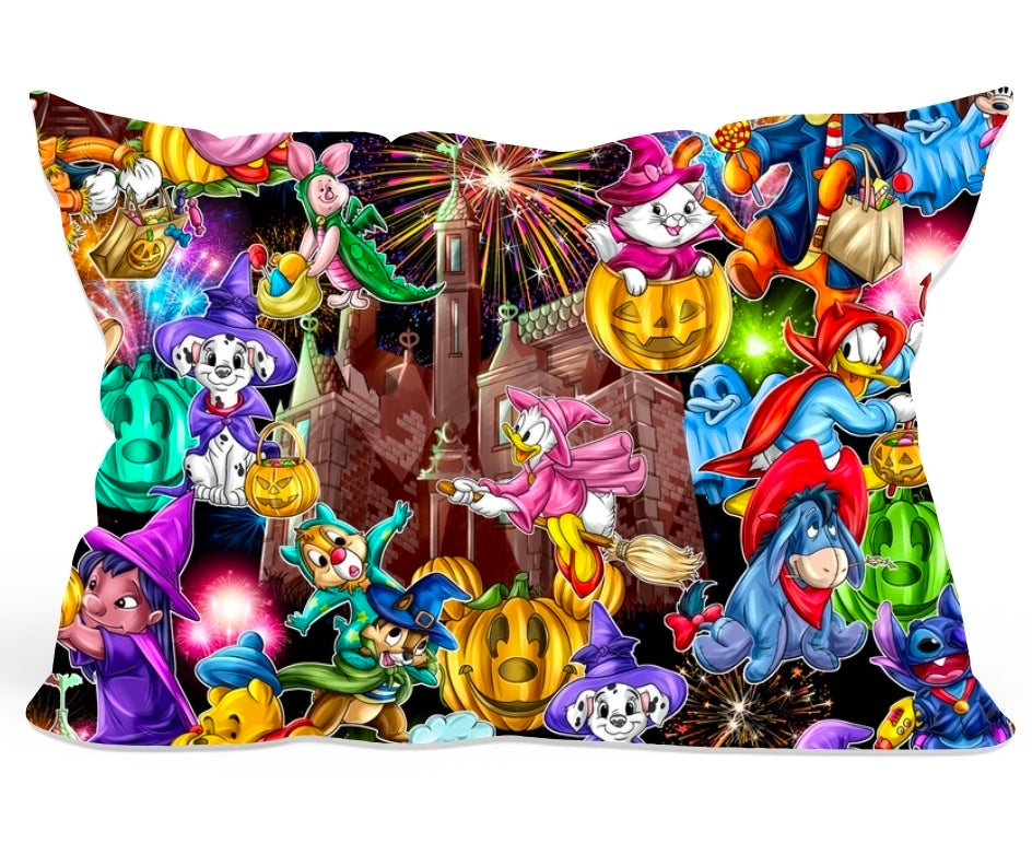 Halloween PREORDER Halloween On Main Bamboo Pillowcase- ships mid August