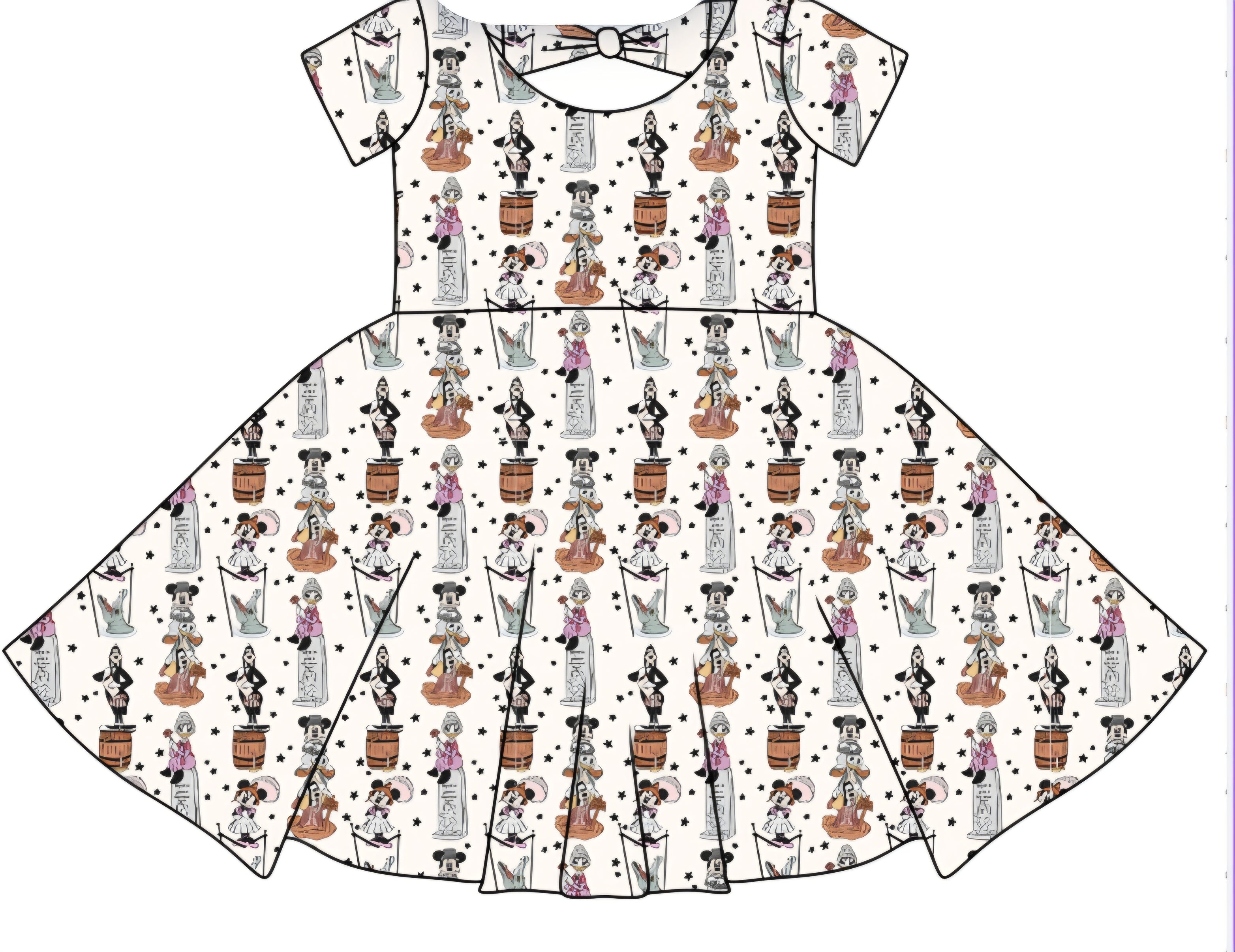 Halloween PREORDER Mansion Haunts Bowback Dress