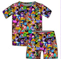 Halloween PREORDER Halloween On Main Short Sleeve/ Shorts PJ Set- ships mid August