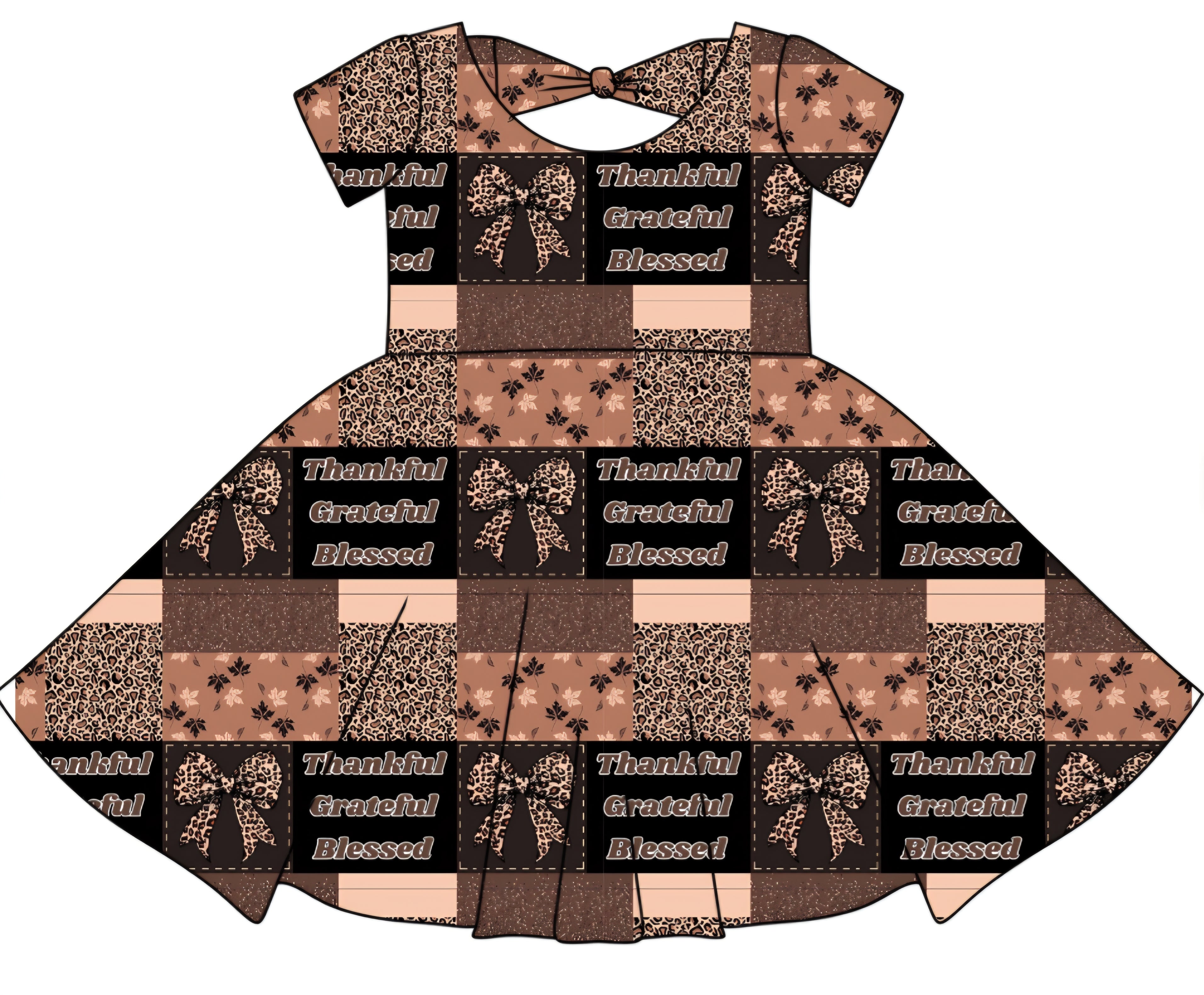 FALL PREORDER- Thankful Bowback Dress (ships mid August)