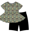Halloween PREORDER Whimsical Cottage Peplum and Shorts Set- ships mid August