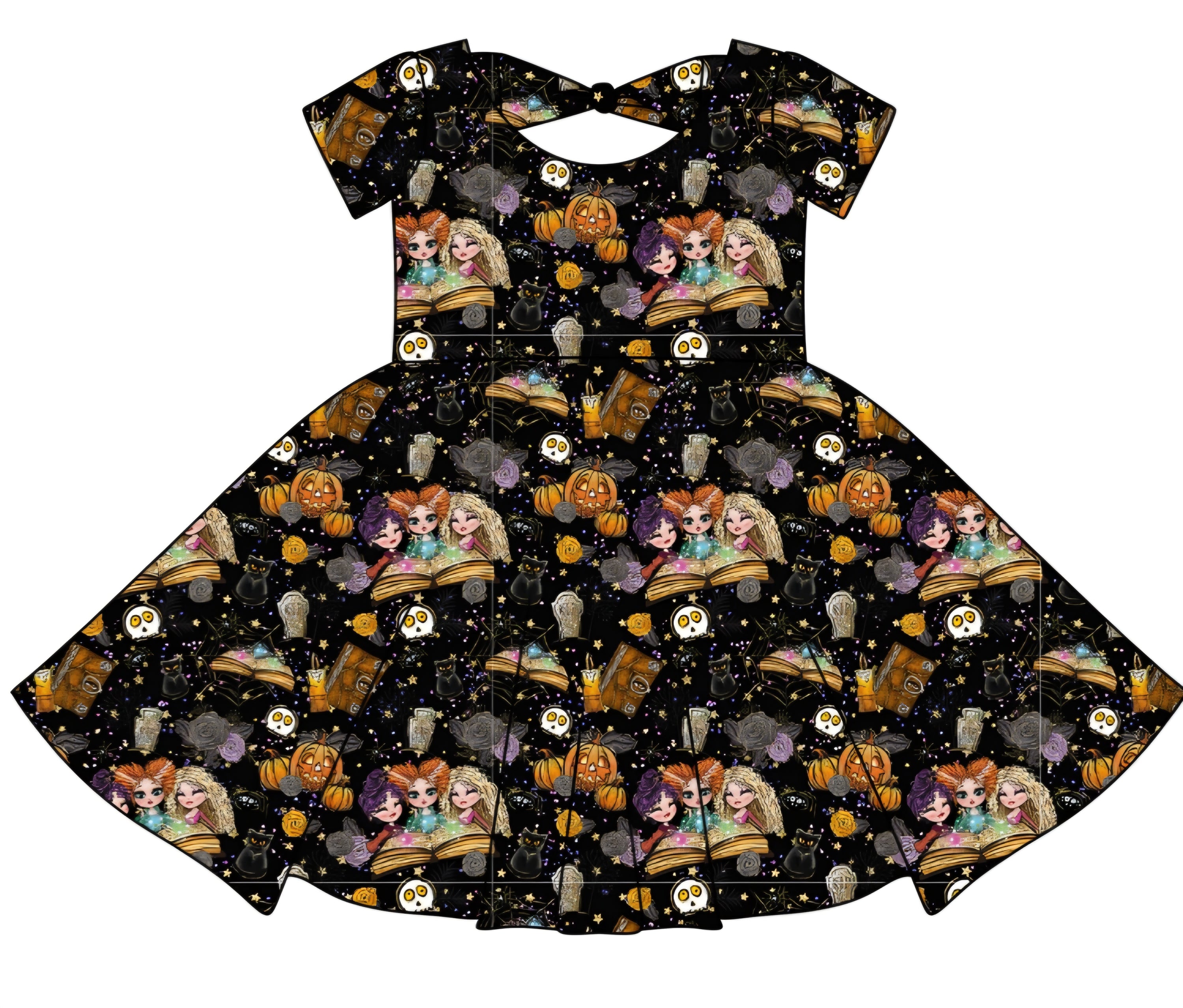 Halloween PREORDER Gather Round Bowback Dress- ships mid August