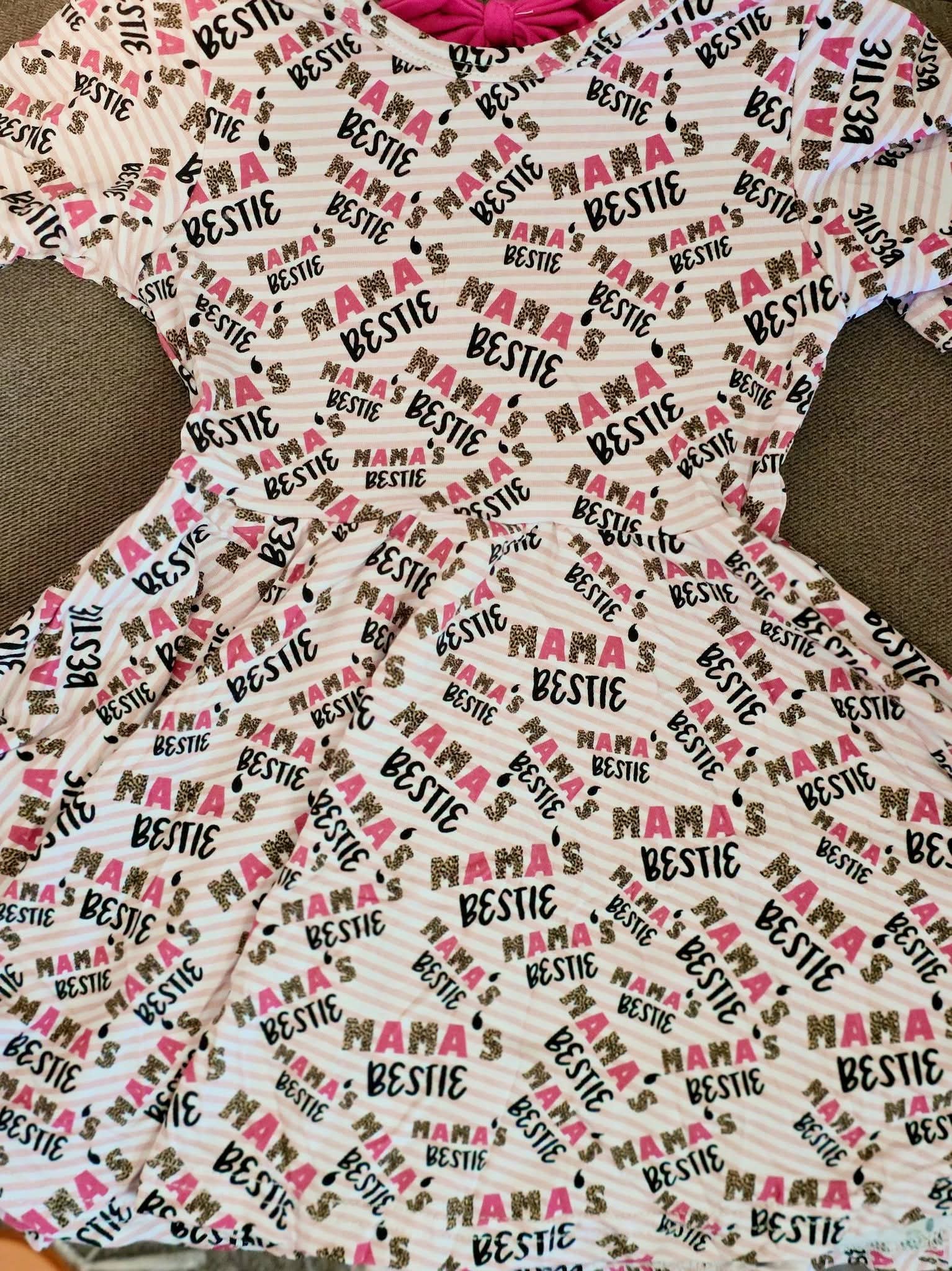Mama's Bestie Bowback Dress