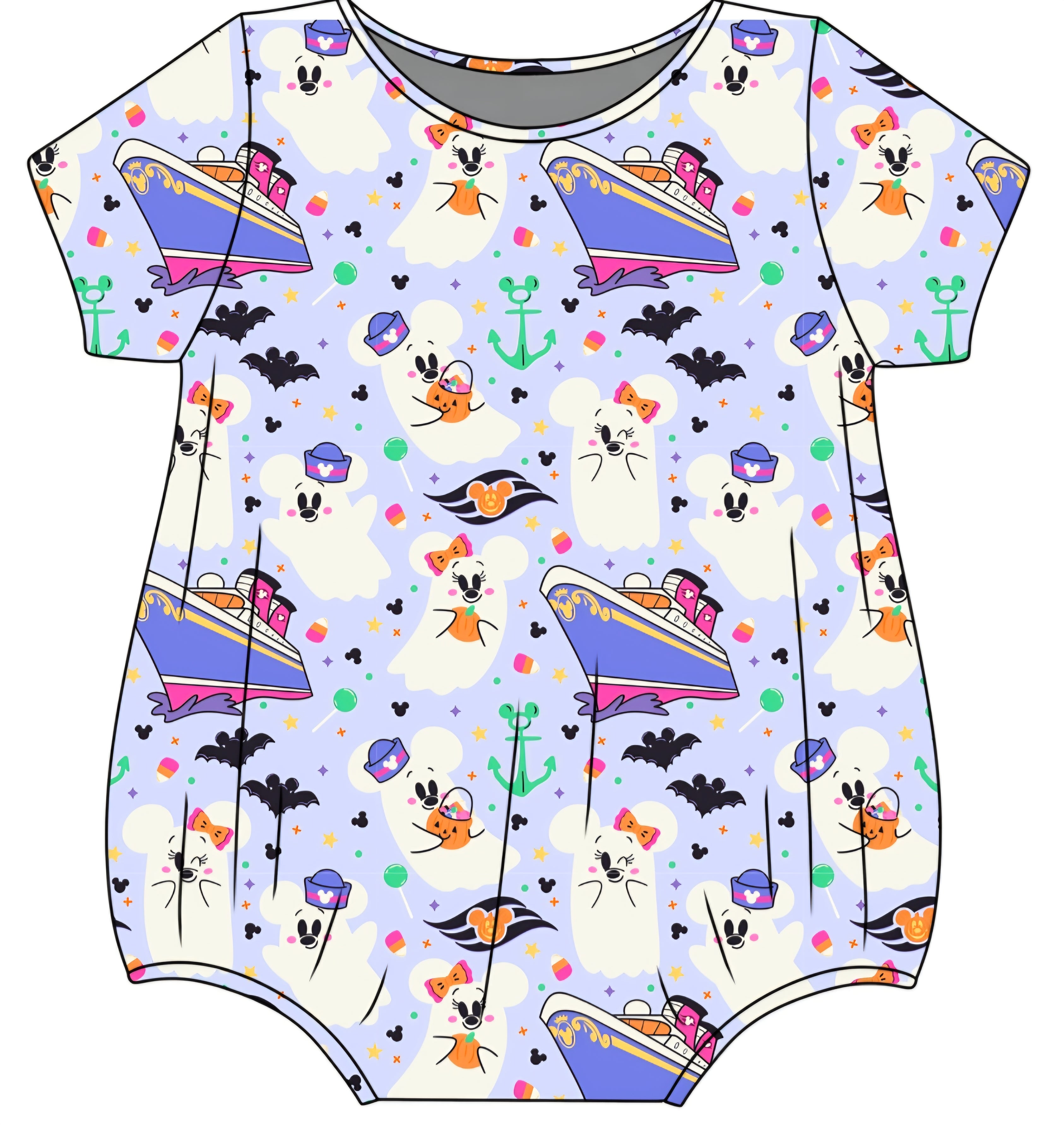 HALLOWEEN PREORDER: Cruising Ghosts Daywear Bubble (ships mid August)