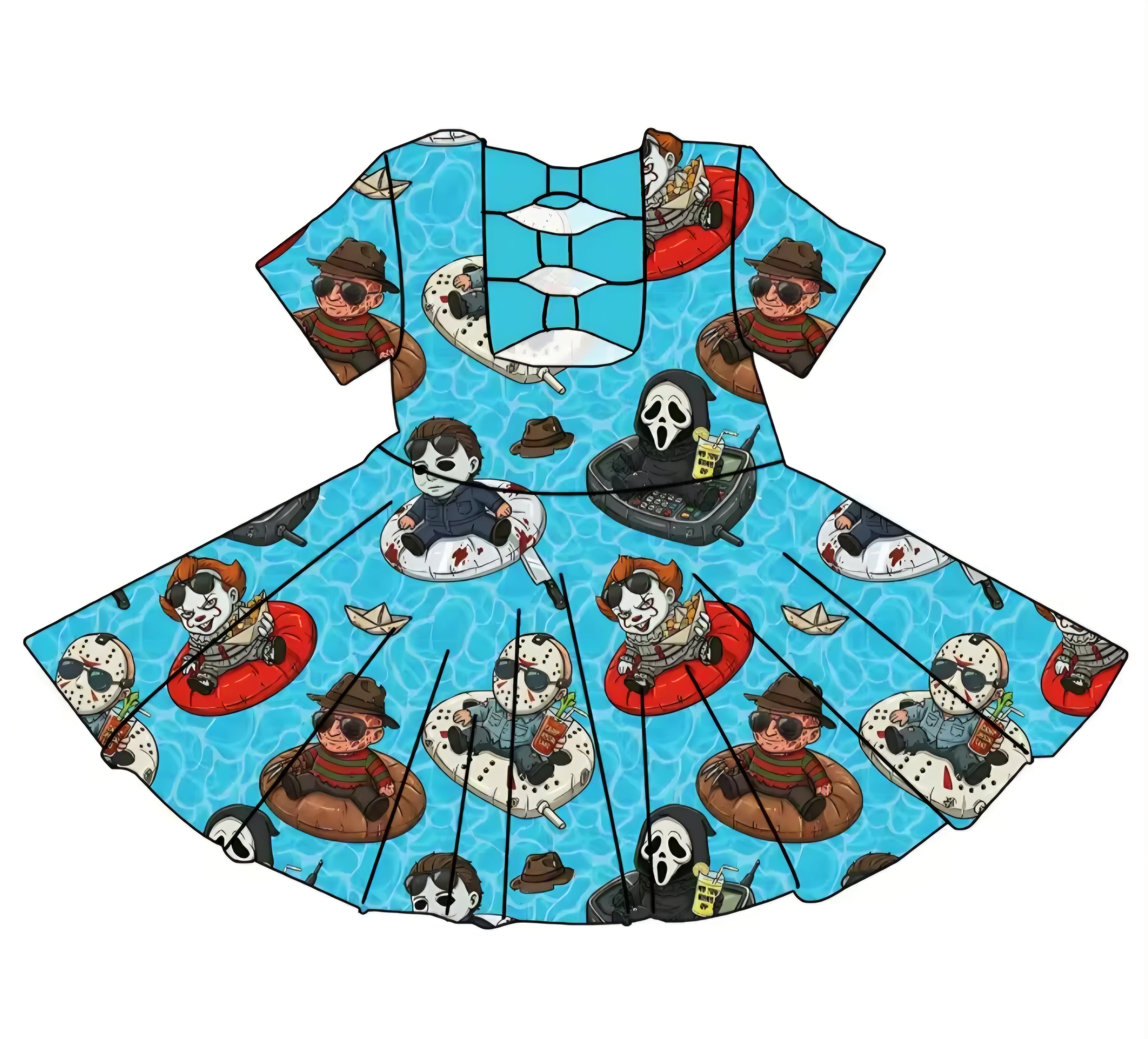 Lil Slashers Splashin Bowback Dress