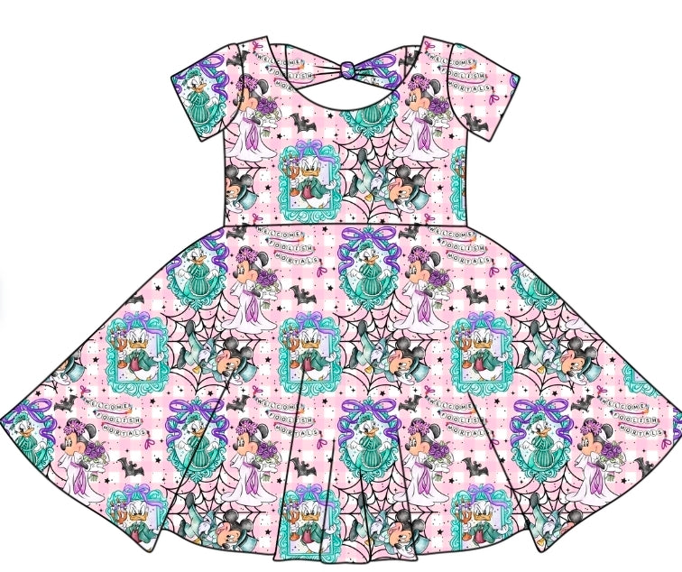 Halloween PREORDER Pastel Mortels Bowback Dress- ships mid August