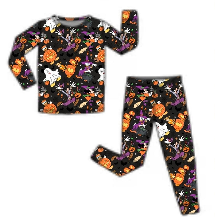 Halloween PREORDER Boo! Long Sleeve PJ set- ships mid August