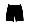 Girls Solid Black Bamboo Biker Shorts