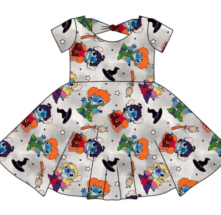 Halloween PREORDER A Bunch of Mischief Bowback Dress- ships mid August