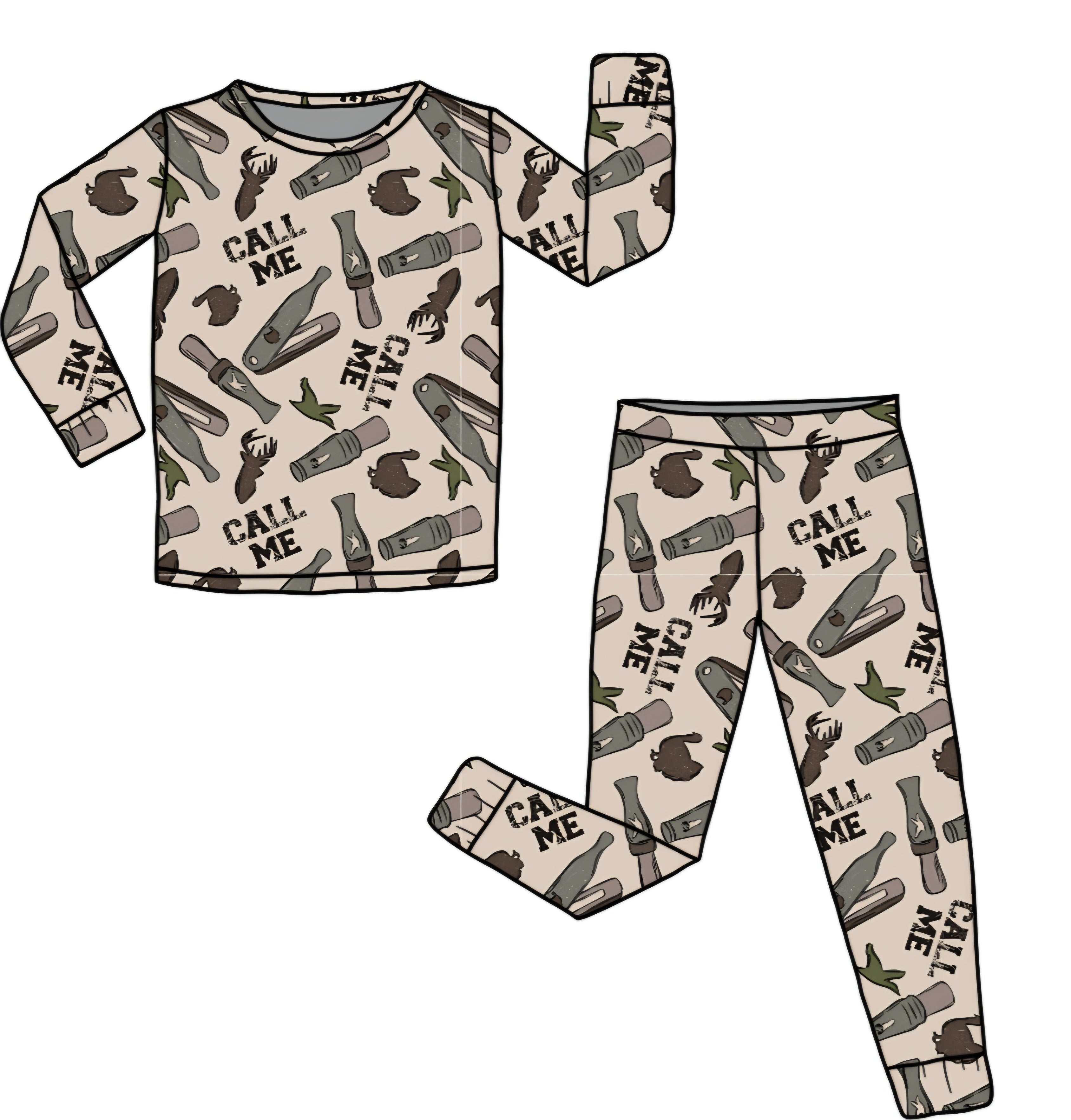 FALL PREORDER- Call Me Long Sleeve PJ set (ships mid August)