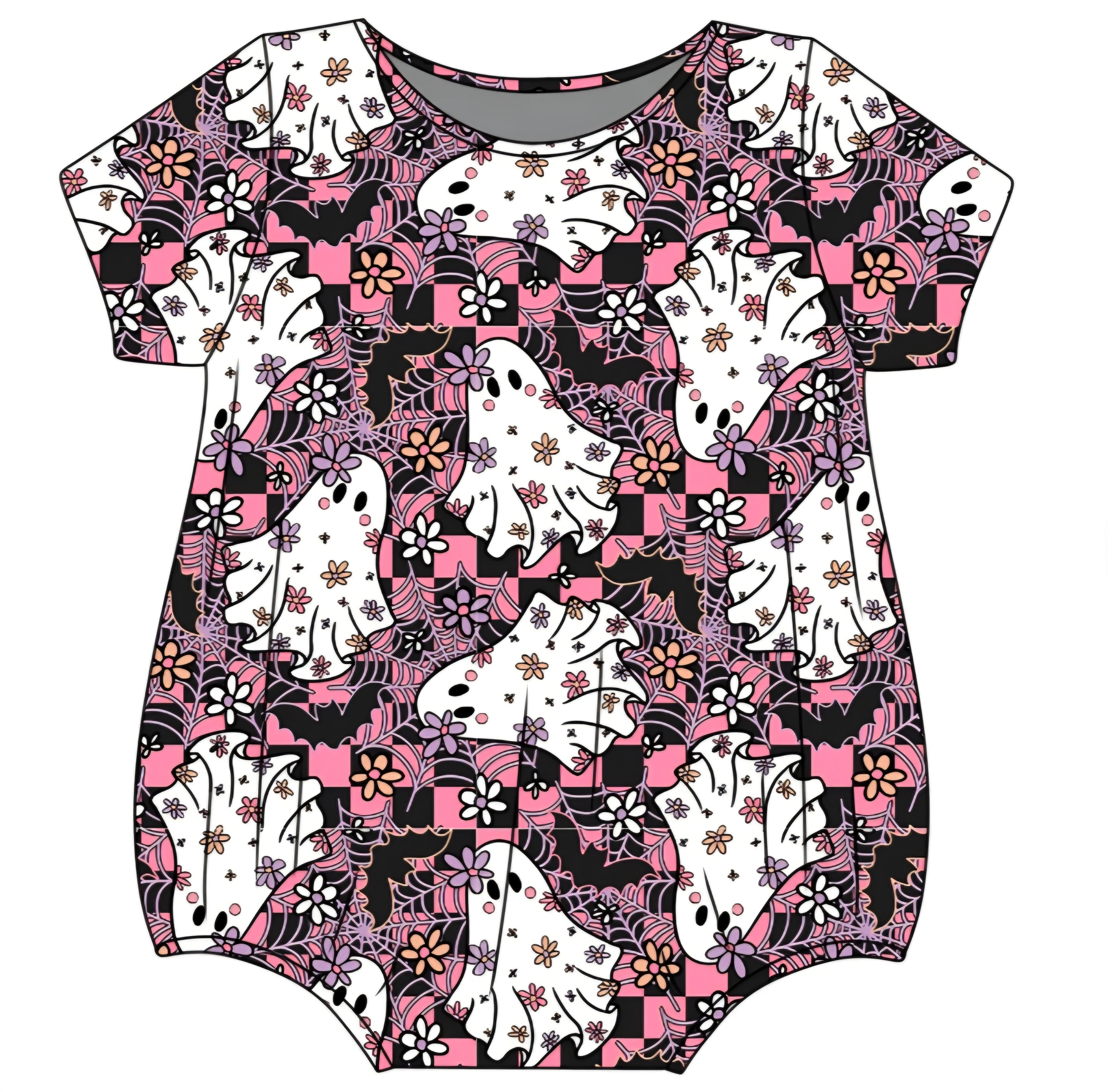 Halloween PREORDER Floral Ghouls Daywear Bubble- ships mid August
