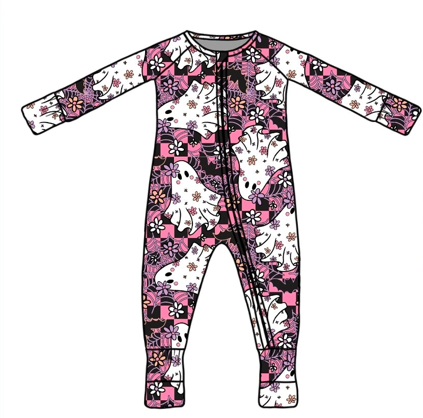 Halloween PREORDER Floral Ghouls Zippy- ships mid August
