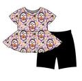 Halloween PREORDER Pumpkin Petals Peplum and Shorts Daywear Set- ships mid August