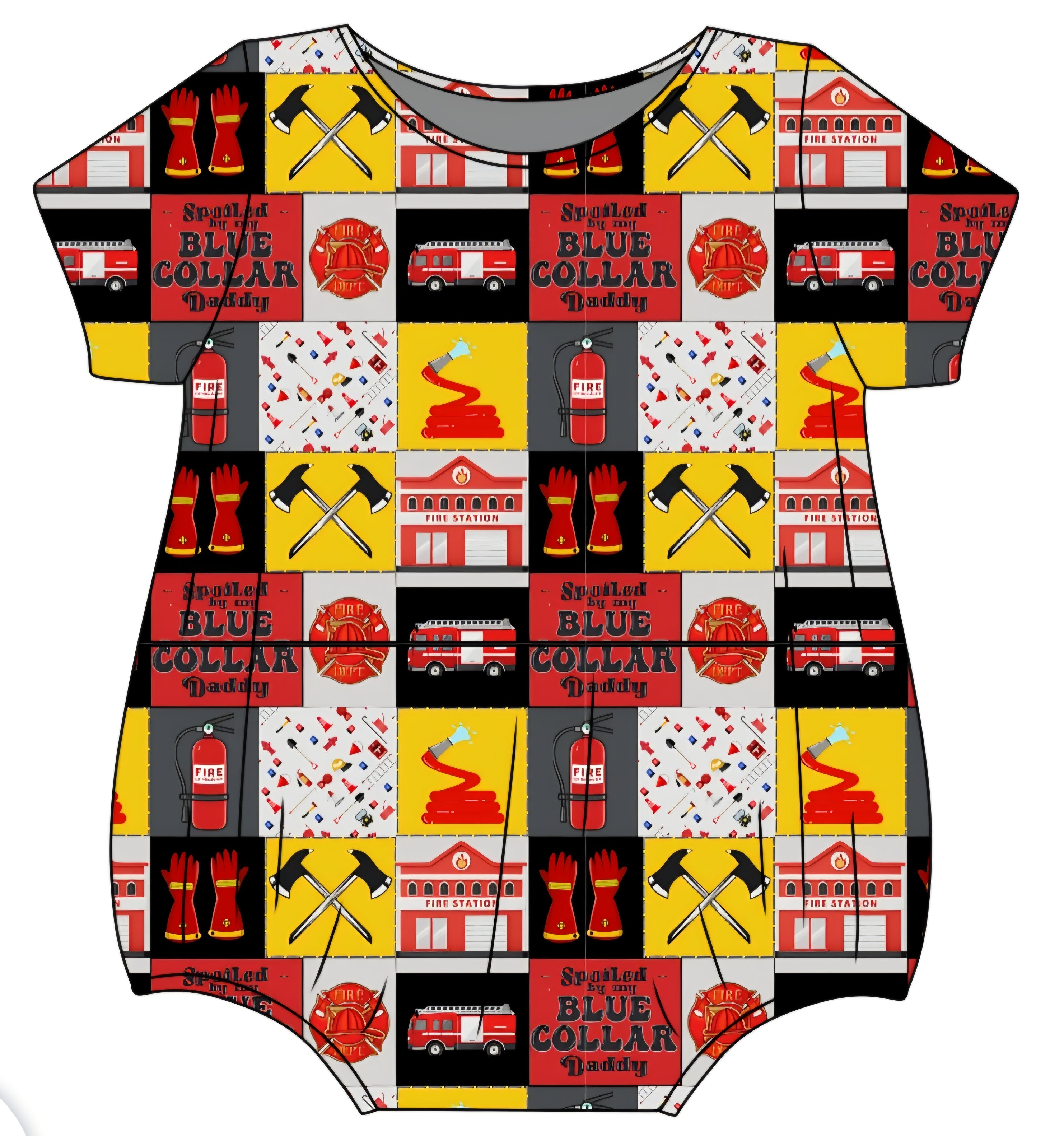 PREORDER- Firehouse Patchwork Daywear Bubble ships mid August