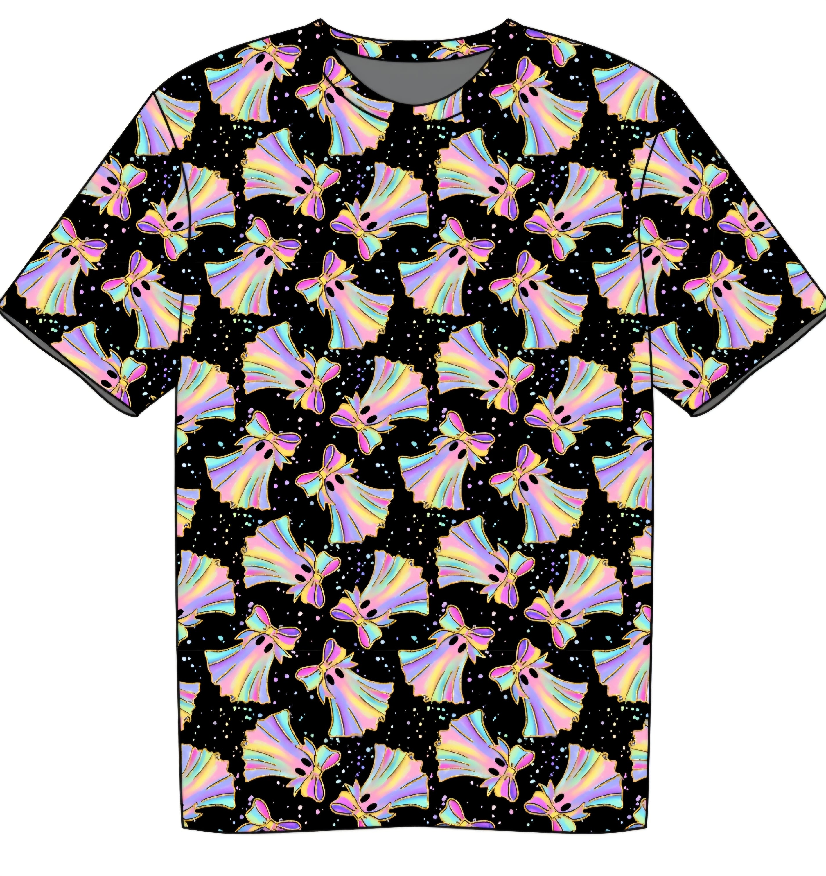 Halloween PREORDER Iridescent Boo Adult Tshirt- ships mid August
