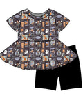 Halloween PREORDER Fab Friends Halloween Peplum & Shorts set- ships mid August