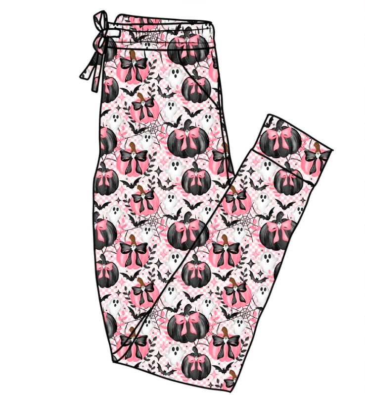 Halloween PREORDER Pretty Little Pumpkins Adult Jogger- ships mid August