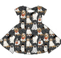 Halloween PREORDER Howl-o-ween Bowback Dress- ships mid August