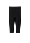 Girls Solid Black Bamboo Leggings